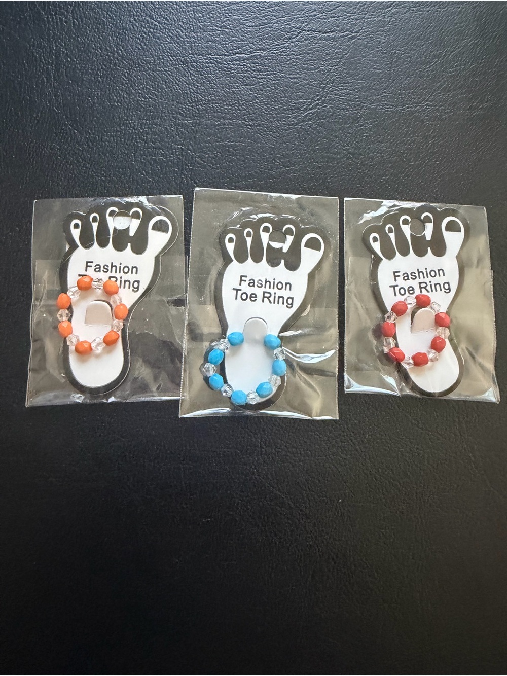 Colorful Beaded Toe Ring Set | Stretch Beach Jewelry